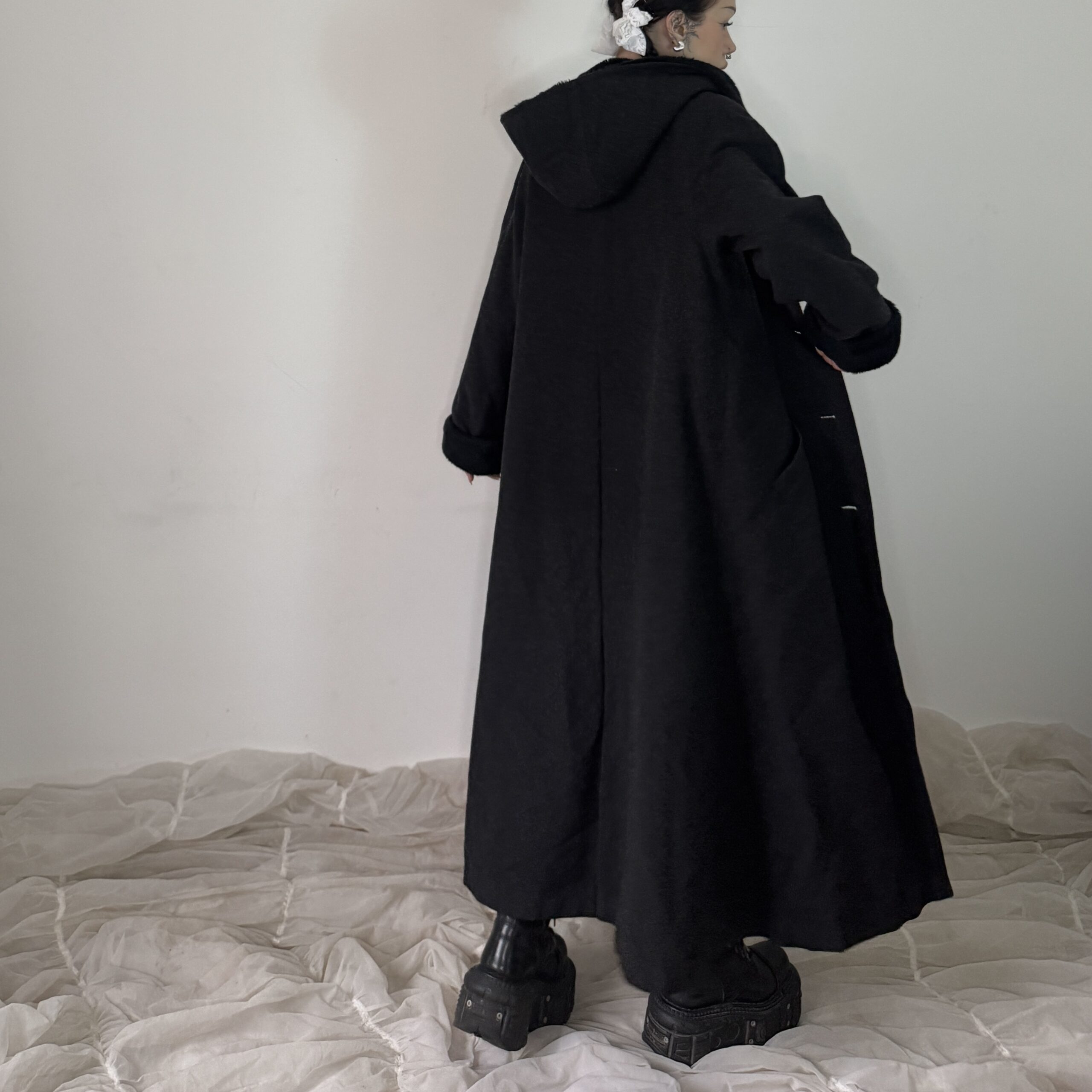 WOOL COAT w FUR DETAILS - Obrázek 4