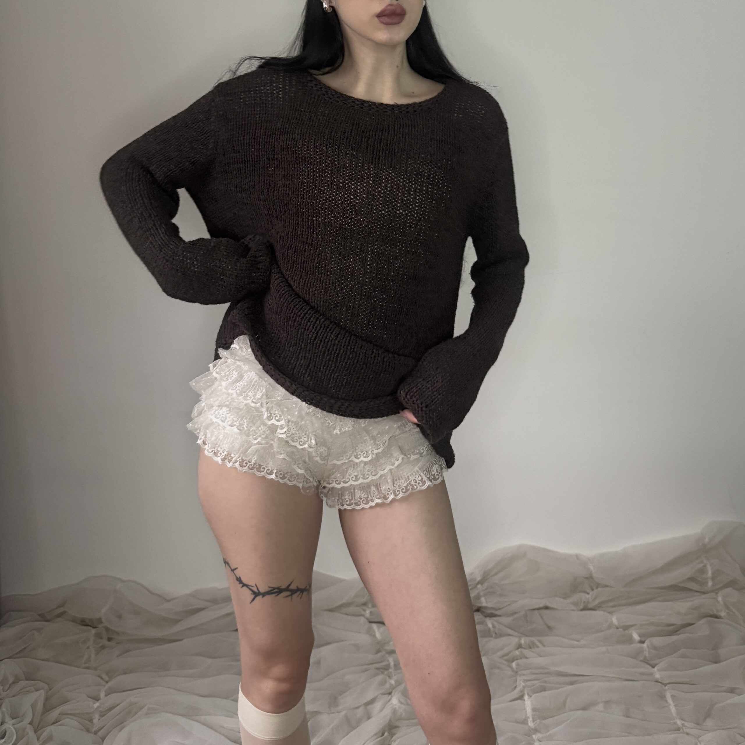 BROWN SWEATER - Obrázek 3