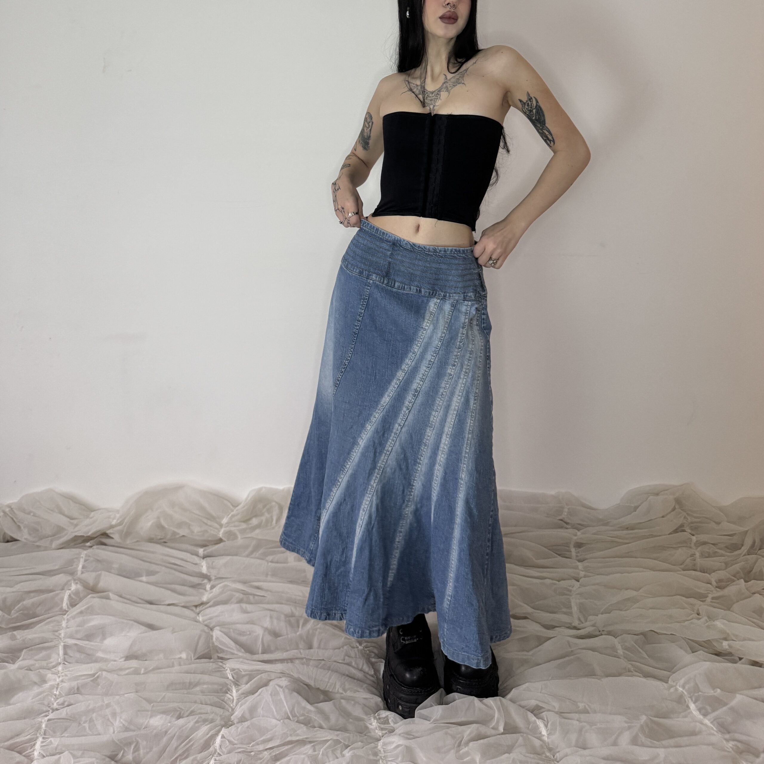 MAXI DENIM SKIRT - Obrázek 7