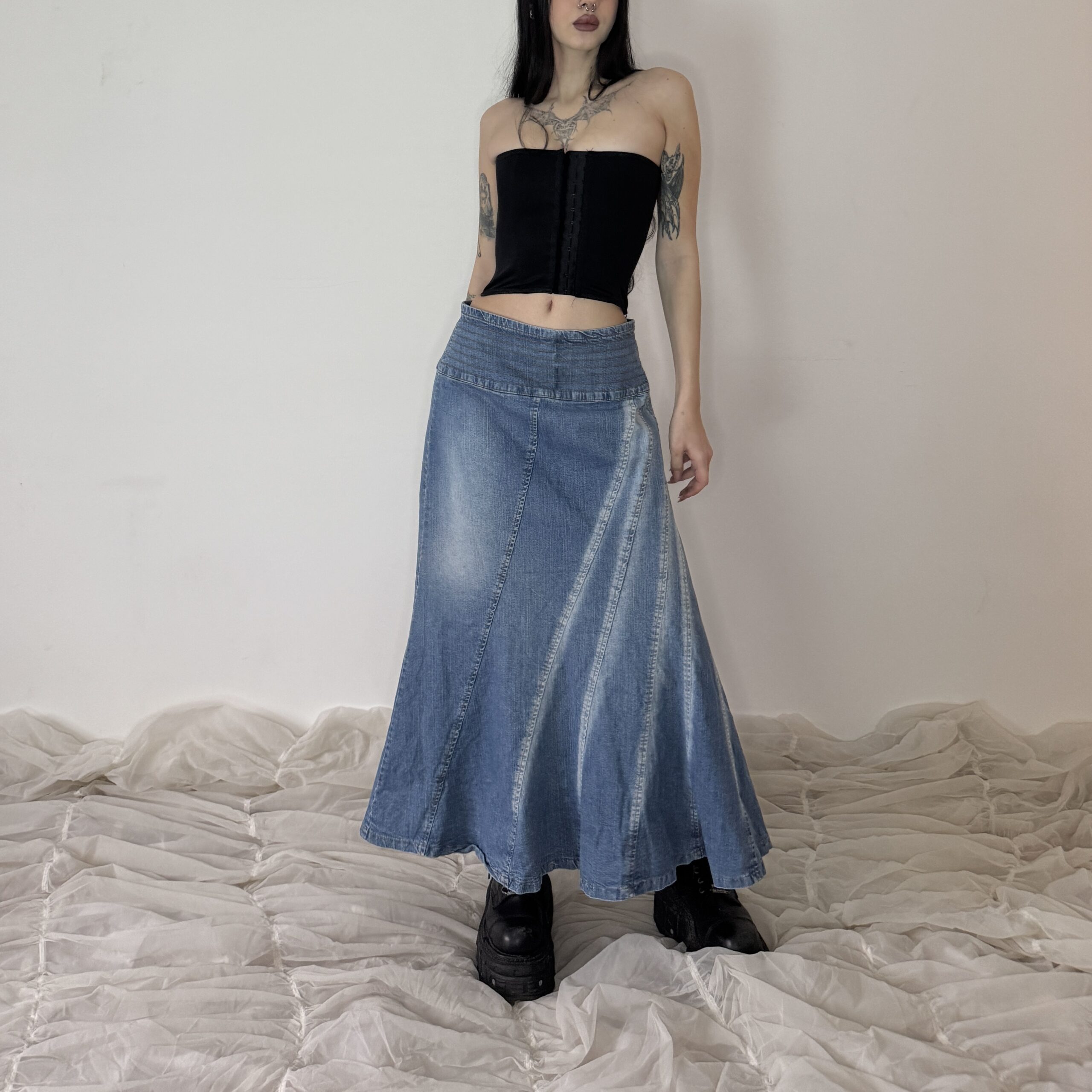 MAXI DENIM SKIRT - Obrázek 4