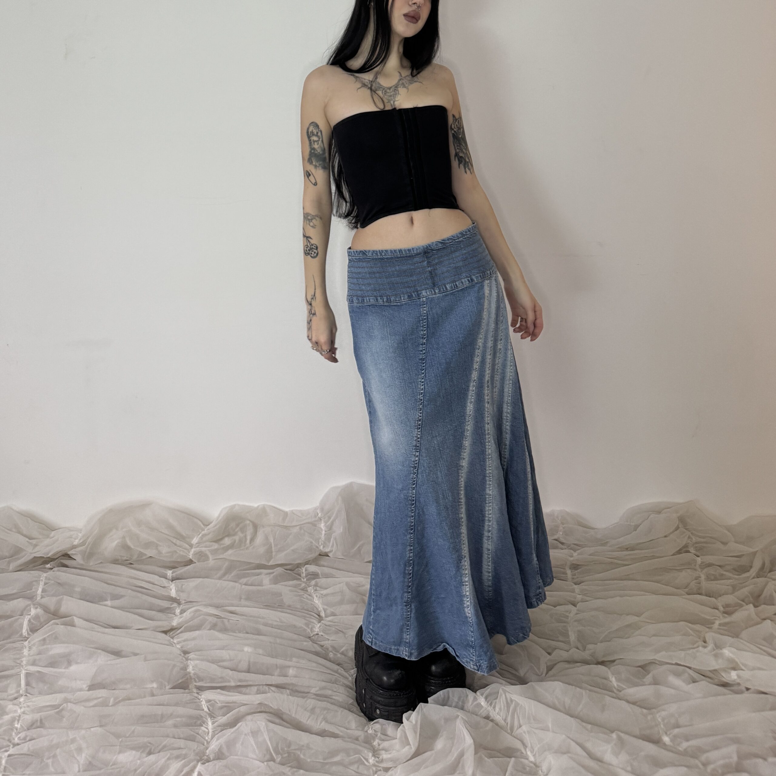 MAXI DENIM SKIRT - Obrázek 2