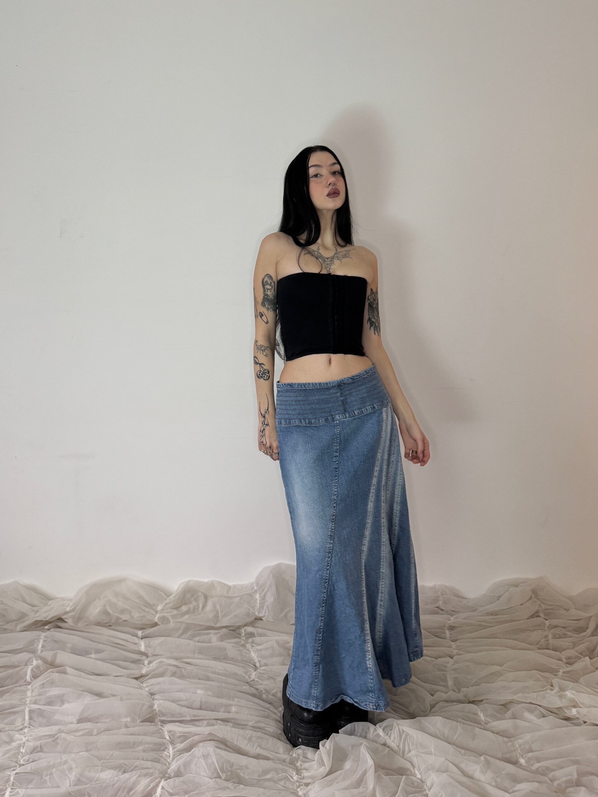 MAXI DENIM SKIRT - Obrázek 5