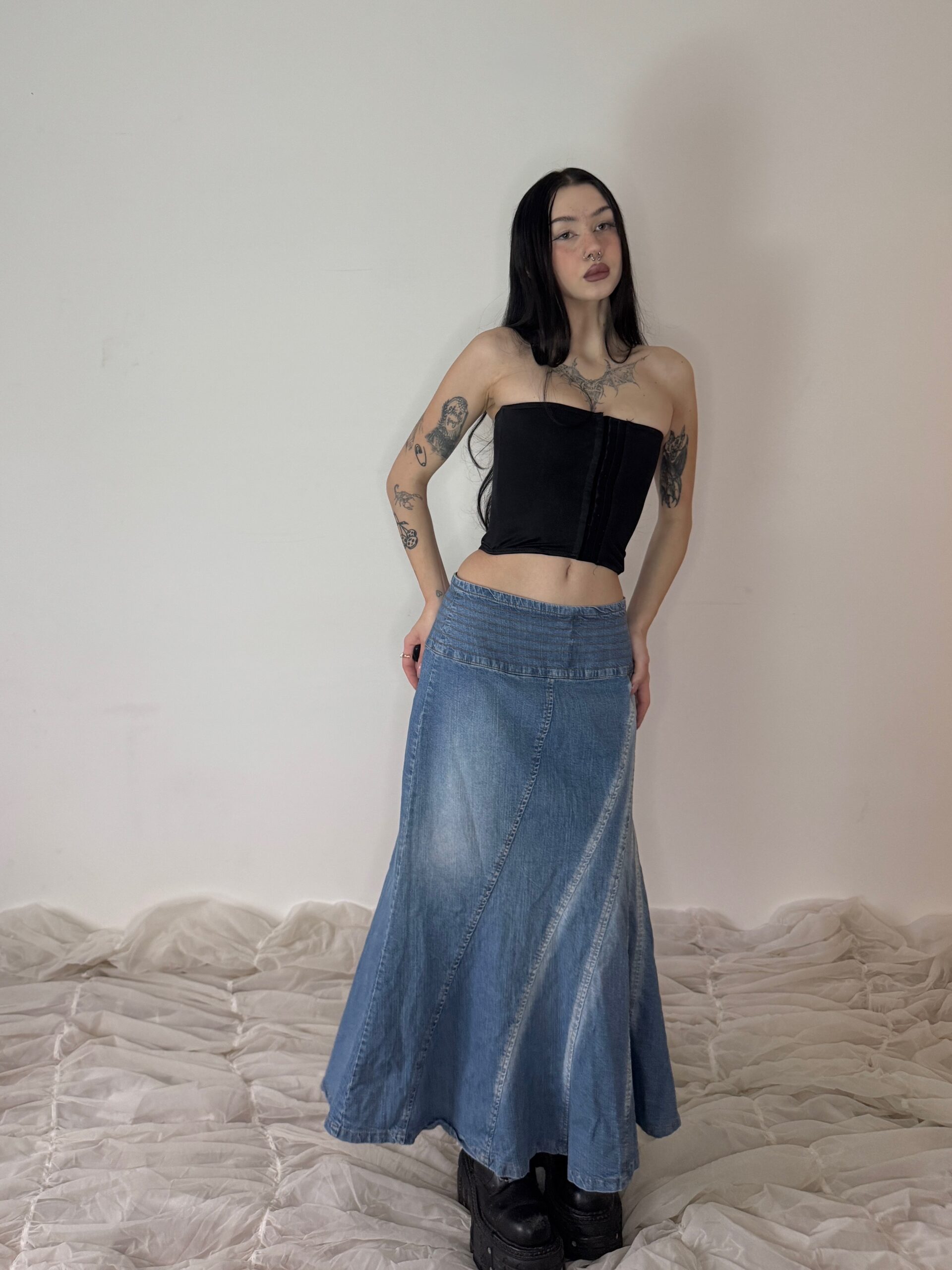 MAXI DENIM SKIRT - Obrázek 3