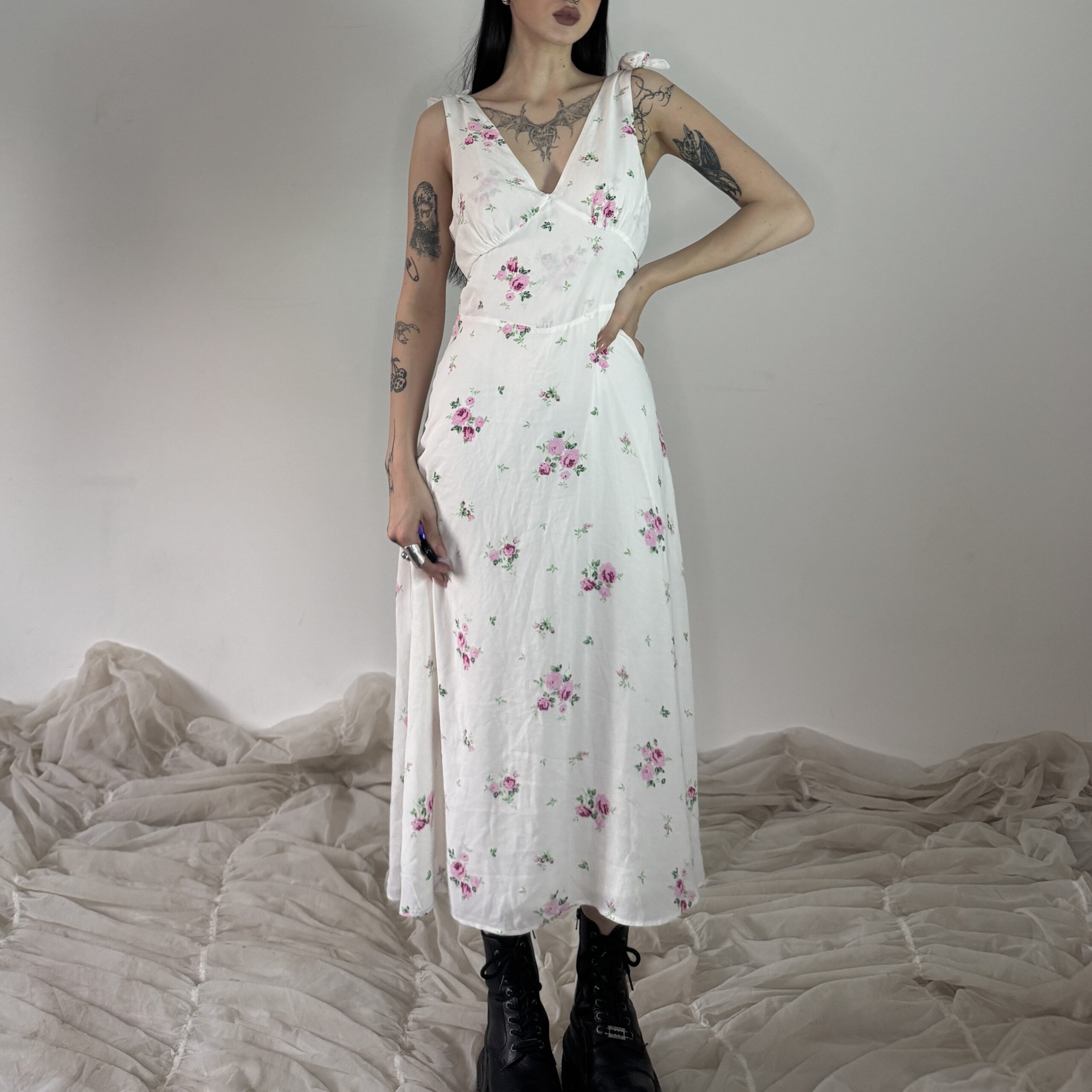 MAXI FLORAL DRESS - Obrázek 5
