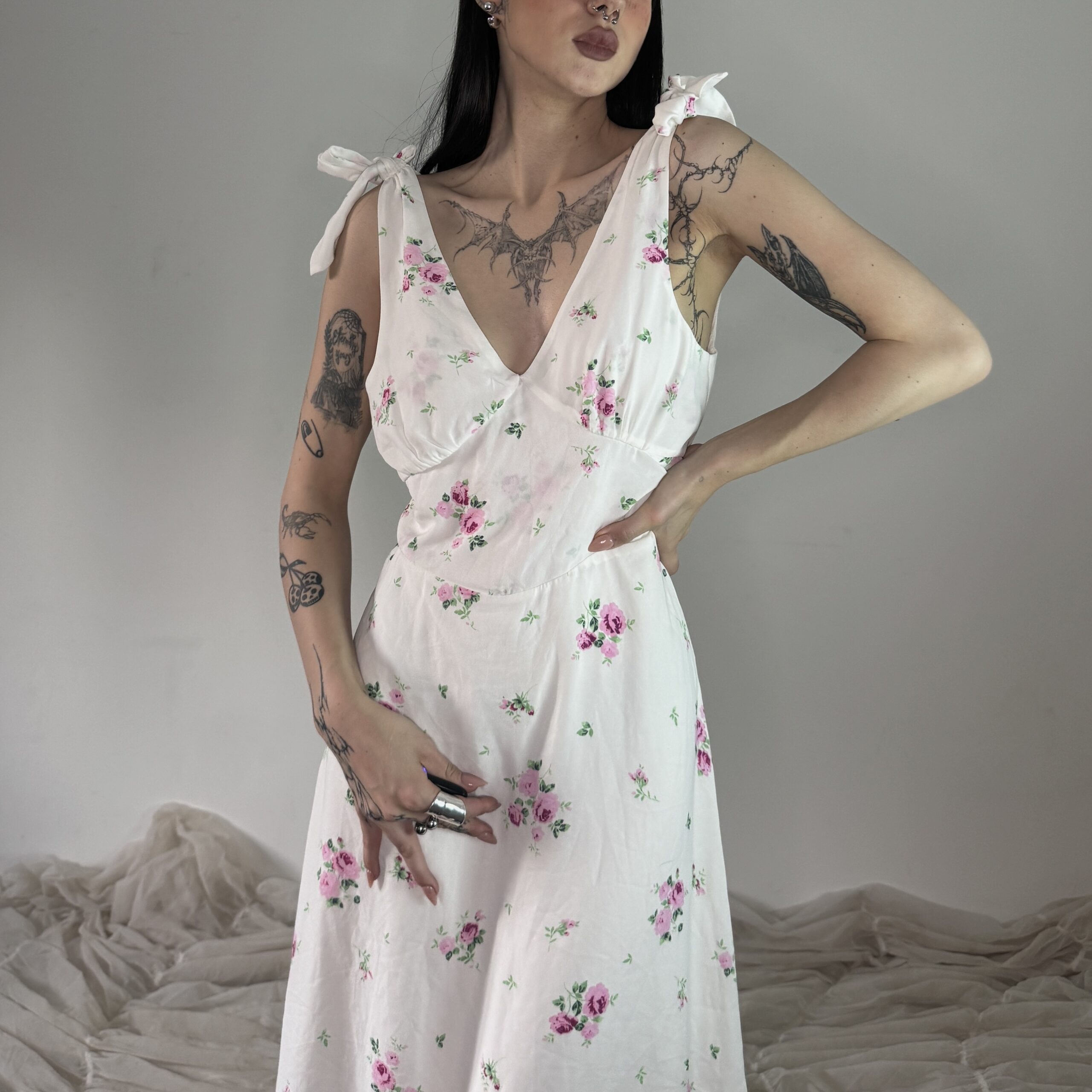 MAXI FLORAL DRESS - Obrázek 3